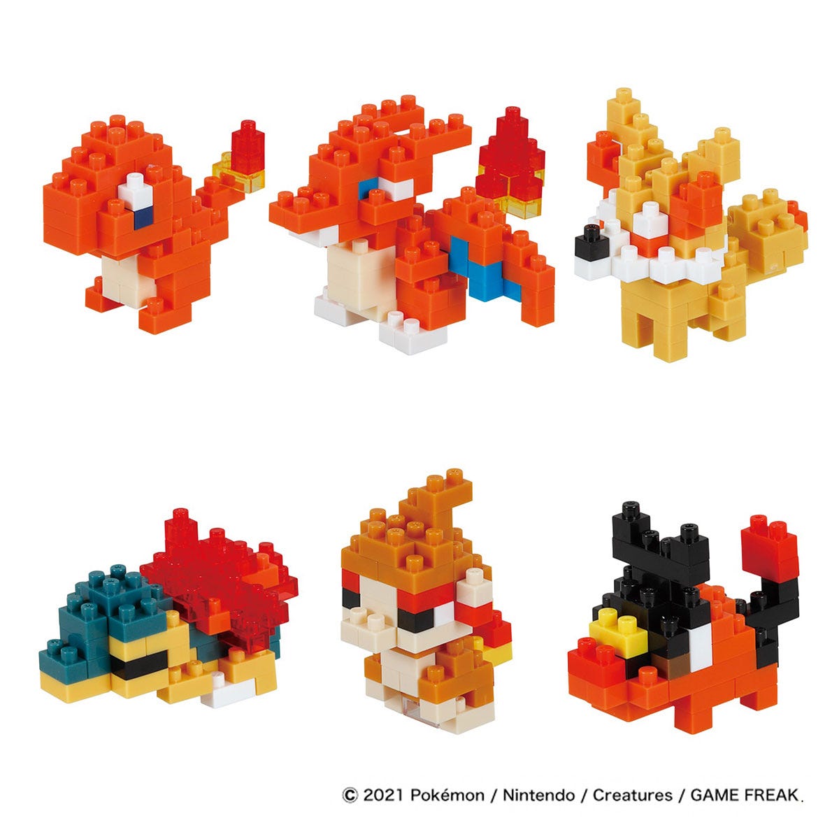 Nanoblock: Mininano - Pokemon Fire Type Set 1 Toys & Plushes nanoblock