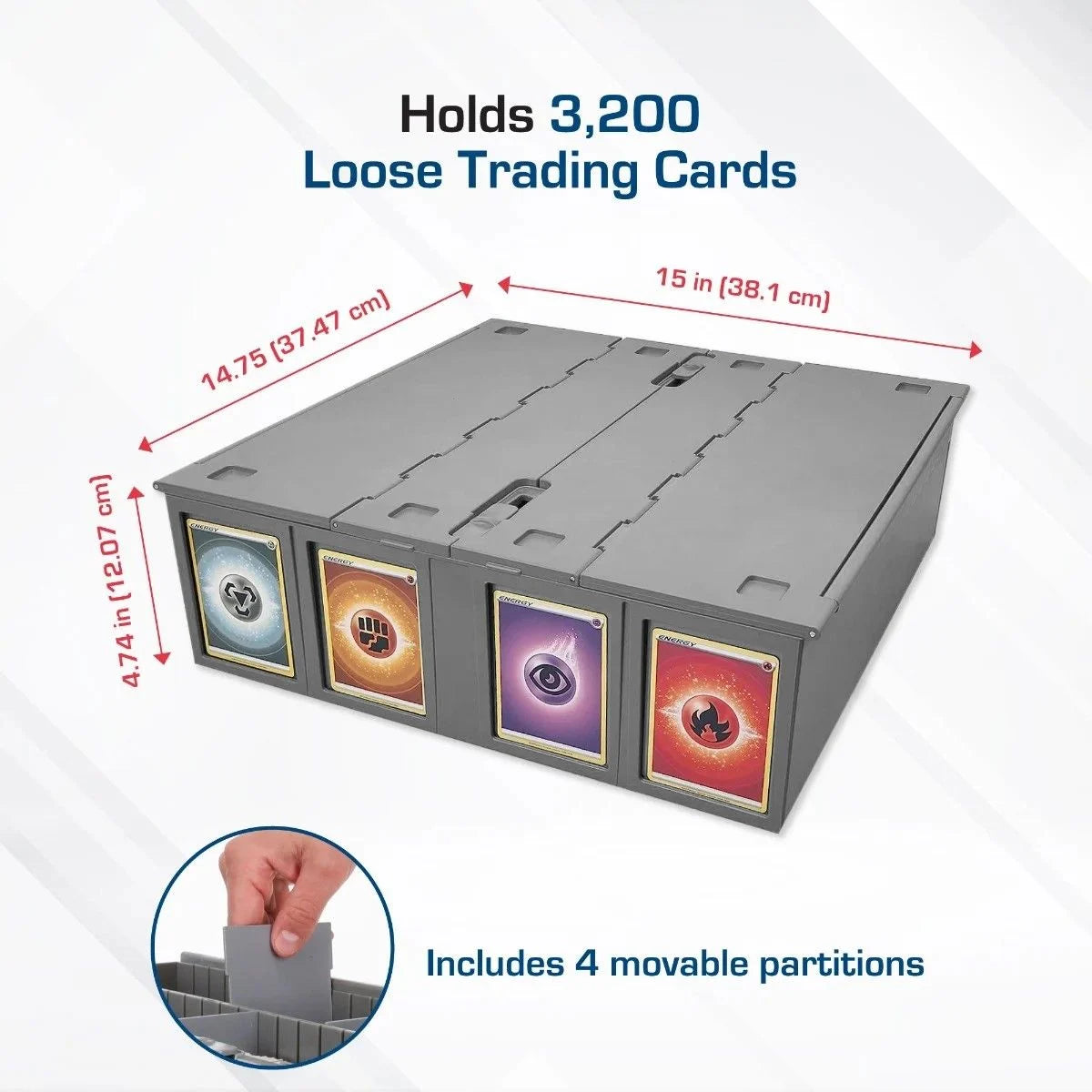 BCW: Card Storage Bin 3200Ct - Grey Product Type Unknown BCW