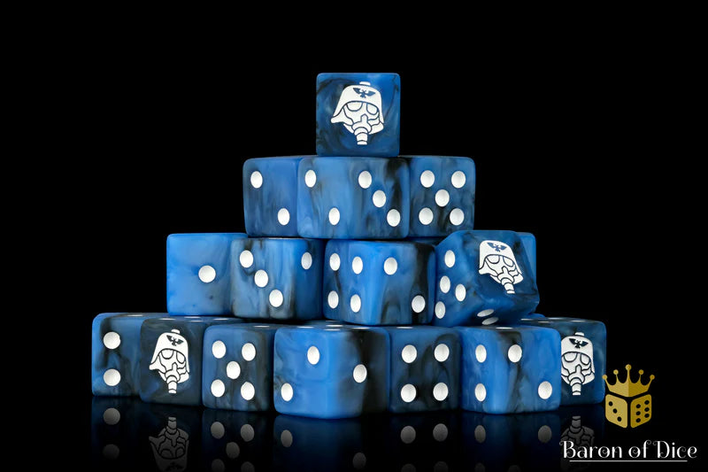 Baron of Dice: "Kloned Corps - Helmet" 25x16mm Square Corner Dice Dice & Gaming Accessories Baron of Dice