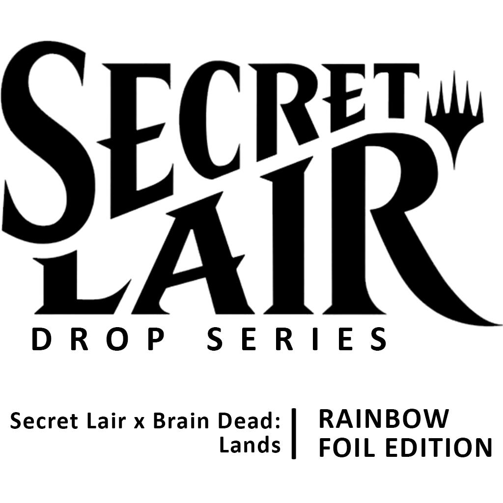 Secret Lair: Drop Series - Secret Lair x Brain Dead: Lands (Rainbow Foil Edition) MTG Sealed Magic: The Gathering