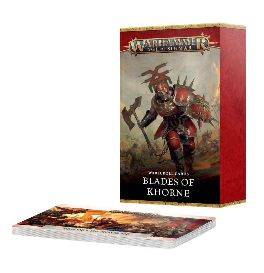 Blades of Khorne: Warscroll Cards Age of Sigmar Games Workshop