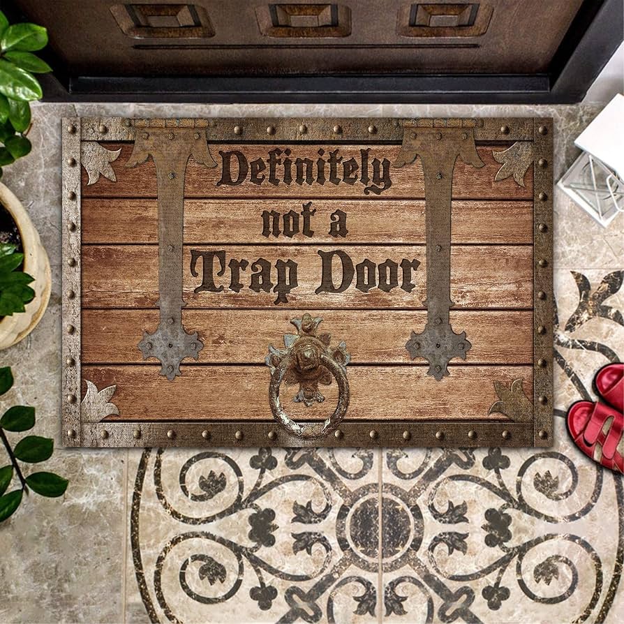 Doormat: Definitely not a Trap Door Product Type Unknown Taps Imports