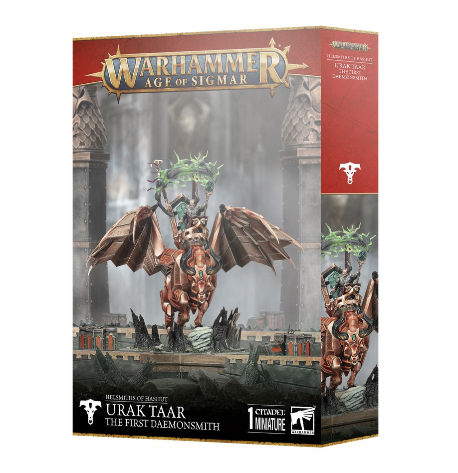 Helsmiths of Hashut: Urak Taar the First Daemonsmith / Daemonsmith on Inferal Taurus Age of Sigmar Games Workshop
