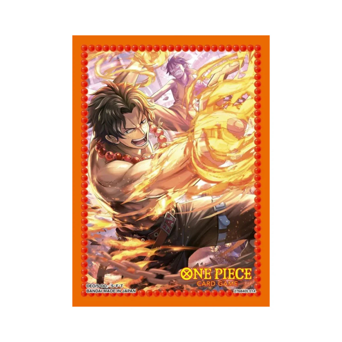 One Piece Card Sleeves - Portgas.D.Ace 70Ct (Set 10) Card Sleeves Bandai