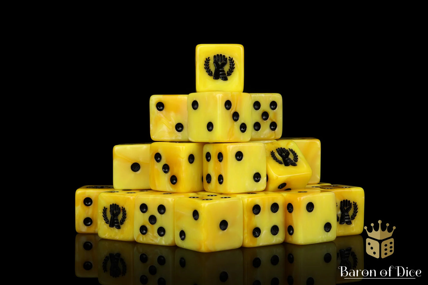 Baron of Dice: "Almighty Hand" 25x12mm Square Corner Dice Dice & Gaming Accessories Baron of Dice