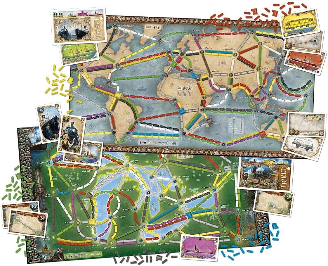 Ticket To Ride: Rails & Sails Board Games Days of Wonder