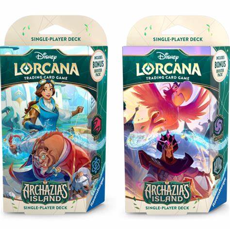 Disney Lorcana: Archazia's Island - Starter Deck (Set of 2) Lorcana Sealed Ravensburger