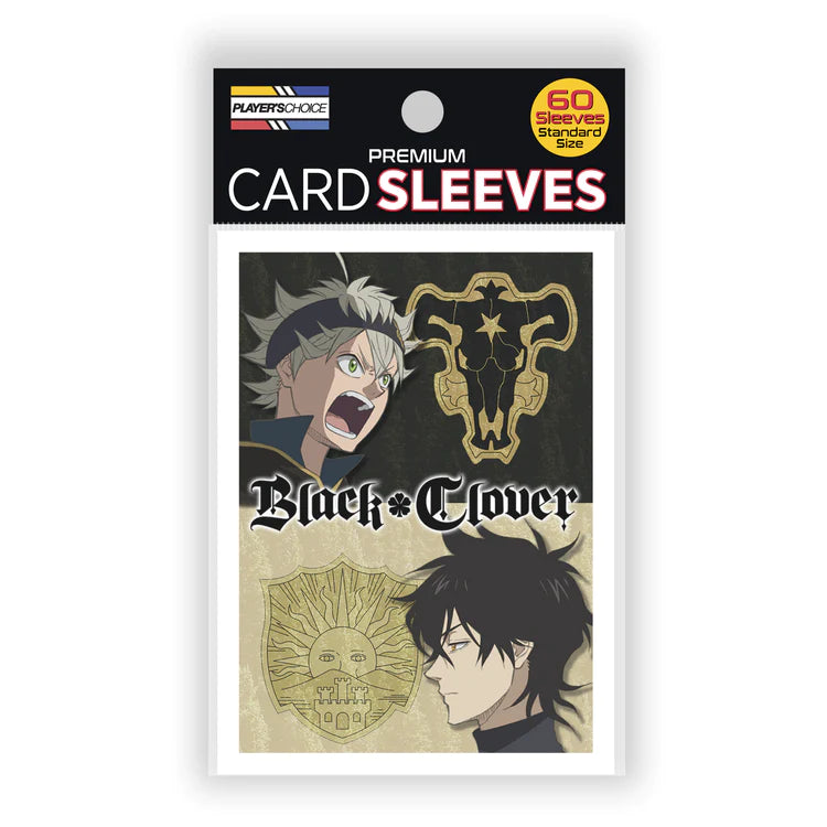 Player's Choice: 60Ct Standard Deck Protectors Black Clover Asta & Yuno Card Sleeves Player's Choice