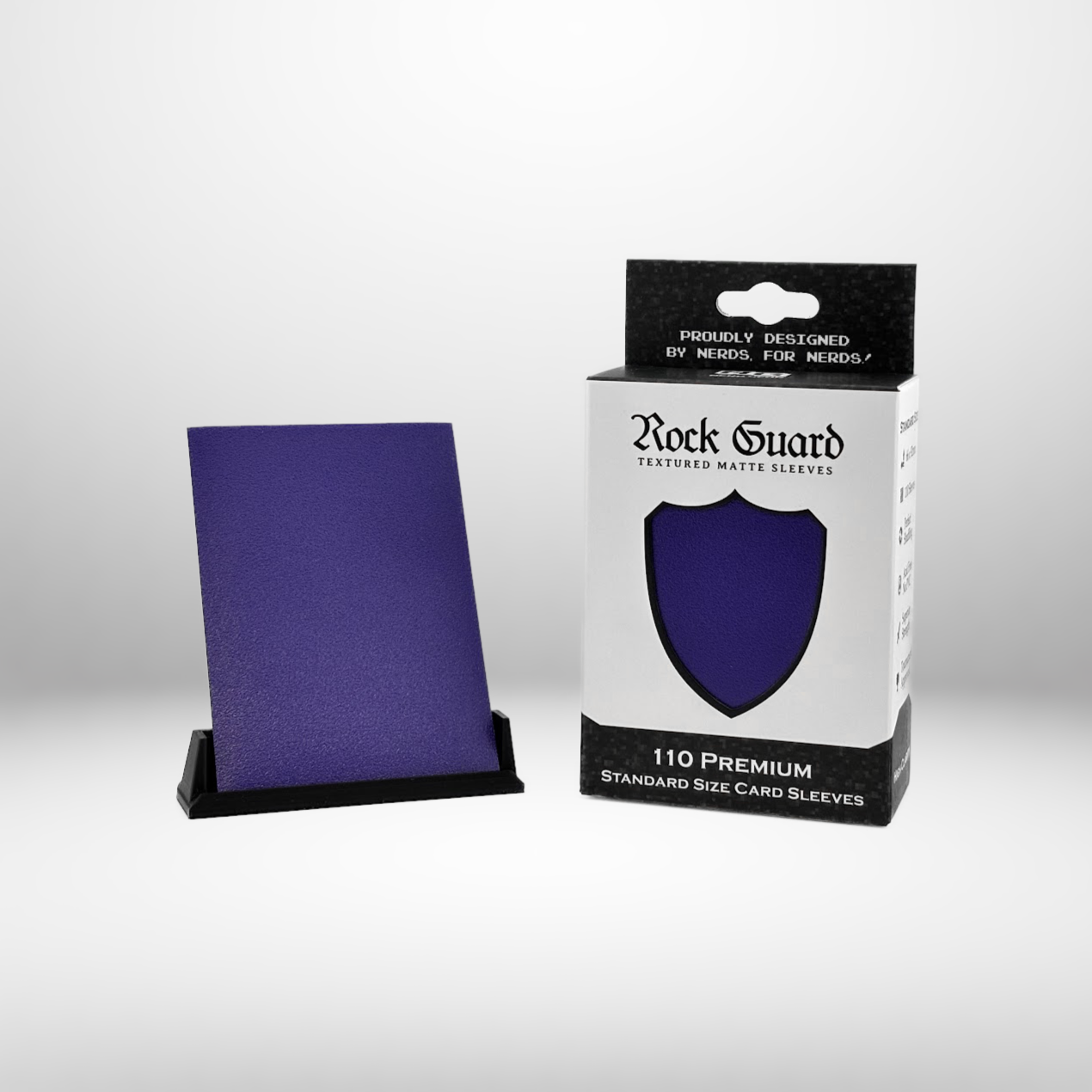 Nerd Gear: Rock Guard Premium Sleeves - Purple Card Sleeves Nerd Gear