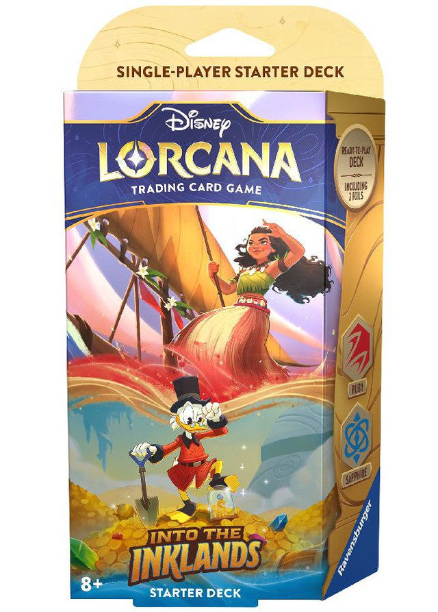 Disney Lorcana: Into the Inklands - Starter Deck (Sapphire & Ruby) Lorcana Sealed Ravensburger