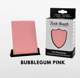 Nerd Gear: Rock Guard Premium Sleeves - Bubblegum Card Sleeves Nerd Gear