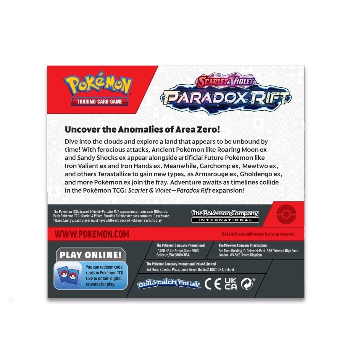 Pokémon Scarlet and Violet: Paradox Rift - Booster Box Pokemon Sealed Pokémon