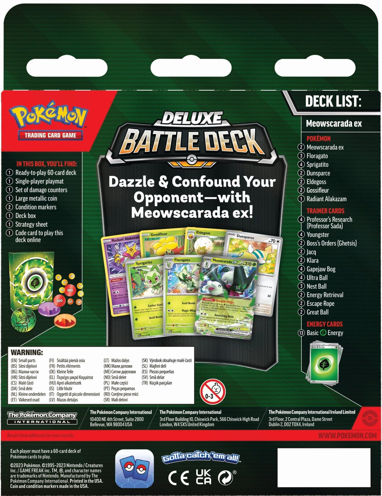 Pokémon Deluxe Battle Deck - Meowscarada ex Pokemon Sealed Pokémon