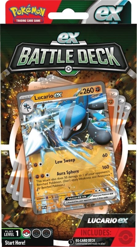Pokémon Ex Battle Deck: Lucario ex Pokemon Sealed Pokémon