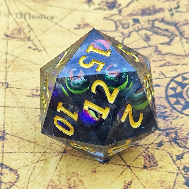 Seriously Good Dice: “Swarm of Eyes” Giant D20 (55mm) Dice & Gaming Accessories Gate Keeper Games