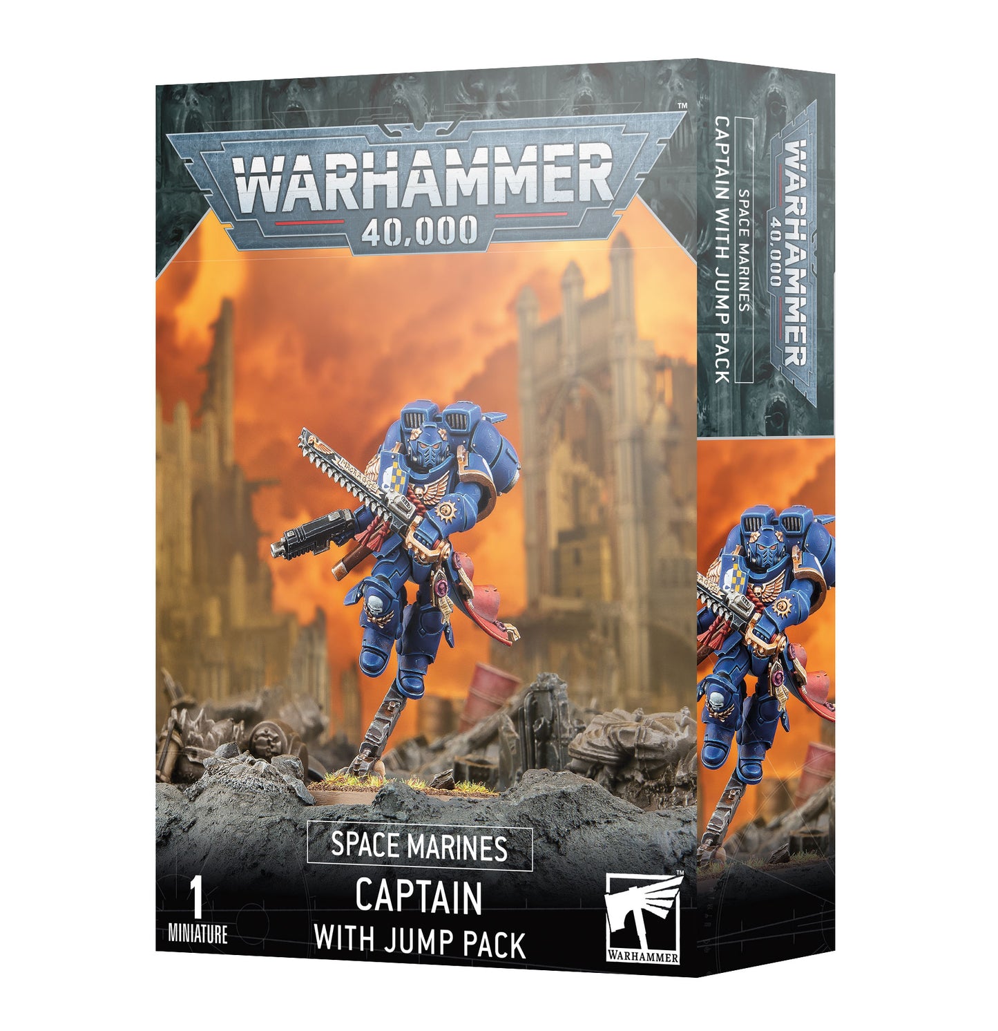 Space Marines: Captain with Jump Pack Warhammer 40k Games Workshop