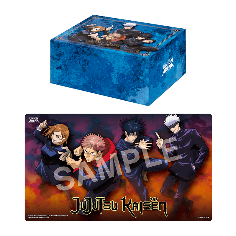 Union Arena: Playmat & Half Storage Box Set - Jujutsu Kaisen Union Arena Sealed Bandai