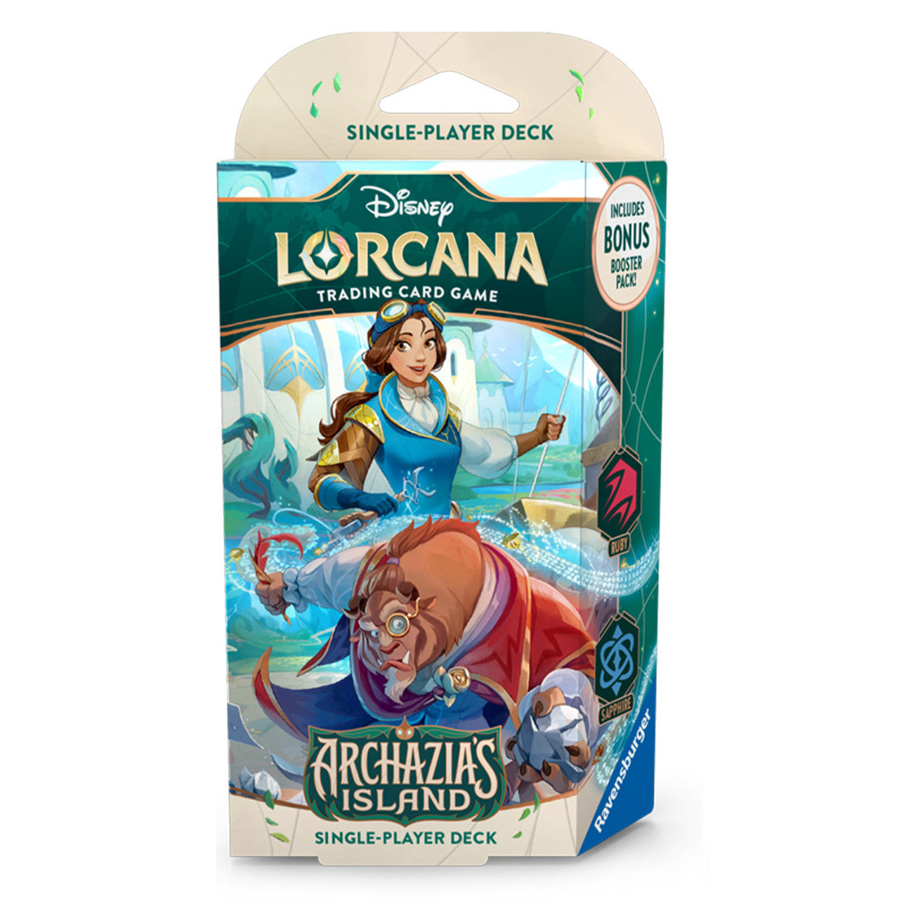 Disney Lorcana: Archazia's Island - Starter Deck (Ruby/Sapphire) Lorcana Sealed Ravensburger