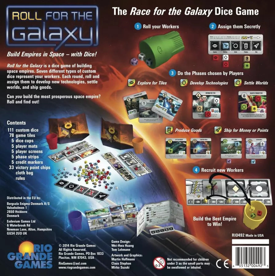 Roll for the Galaxy Board Games Rio Grande Games
