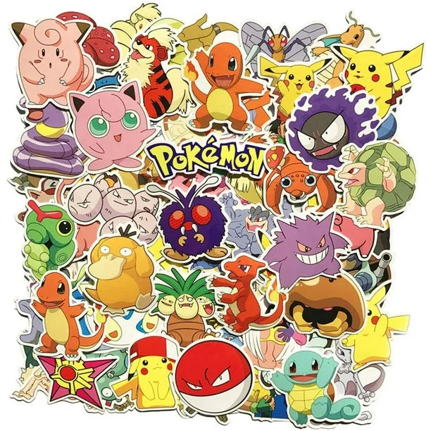 Pokémon Vinyl Decals 5pc Set Stickers, Pins & Patches Taps Imports