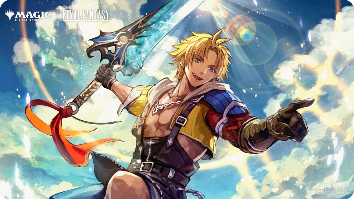 Ultra Pro: Playmat - "Tidus, Yuna's Guardian" MTG Final Fantasy Universes Beyond Playmats Ultra Pro