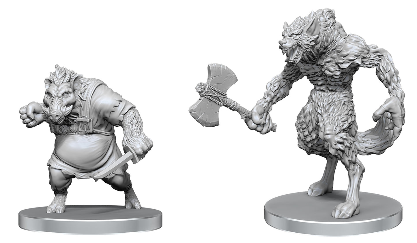 Pathfinder Battles Miniatures: W26 Werewolf & Wereboar RPG Miniatures WizKids