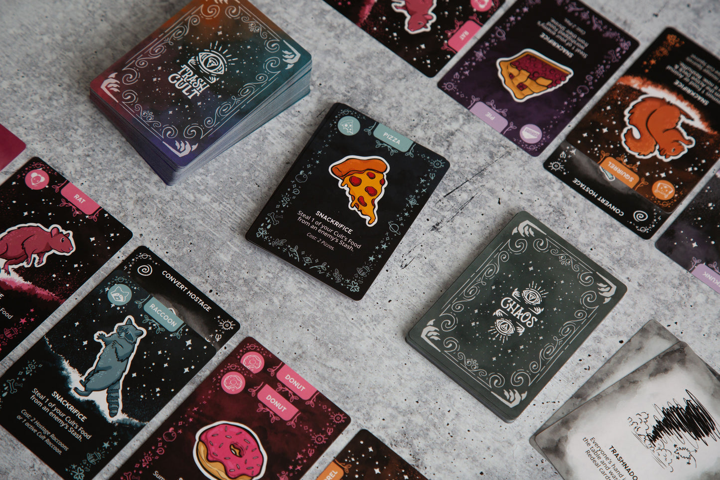 Trash Cult Board Games FoxHen Creatives