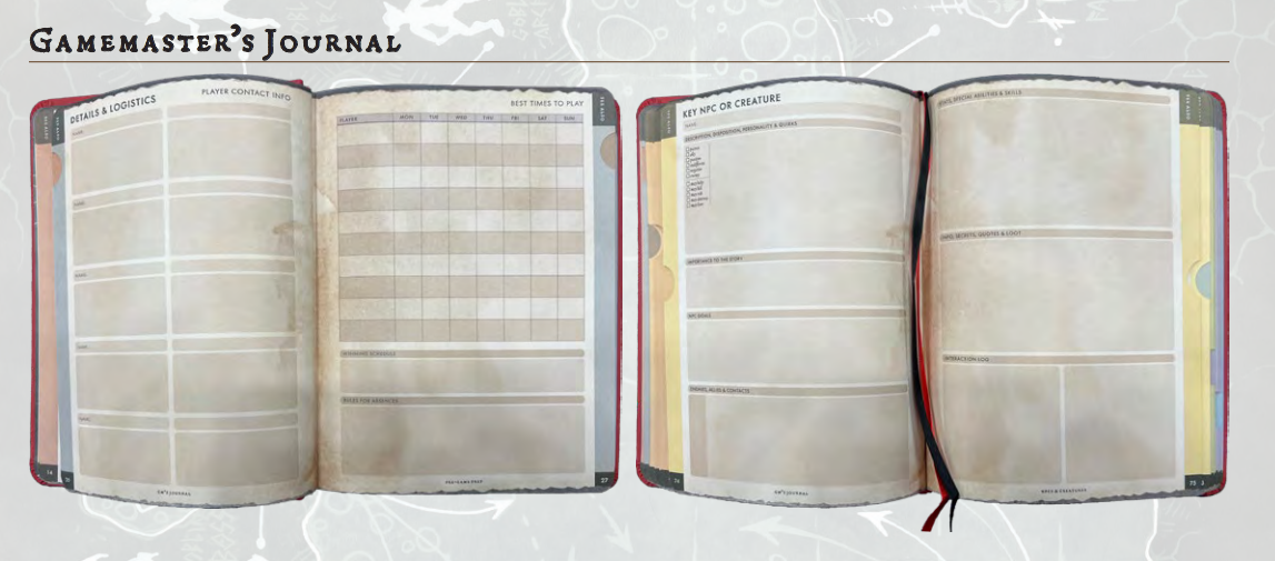 Beadle & Grimm's: Gamemaster's Journal Book Beadle & Grimm's