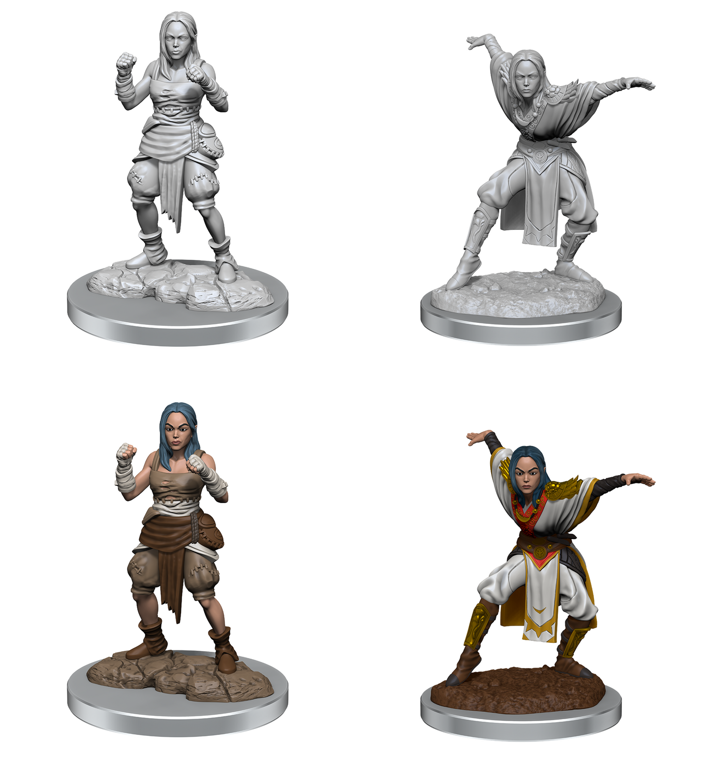 Pathfinder Battles Miniatures: W21 Female Half-Elf Monk RPG Miniatures WizKids