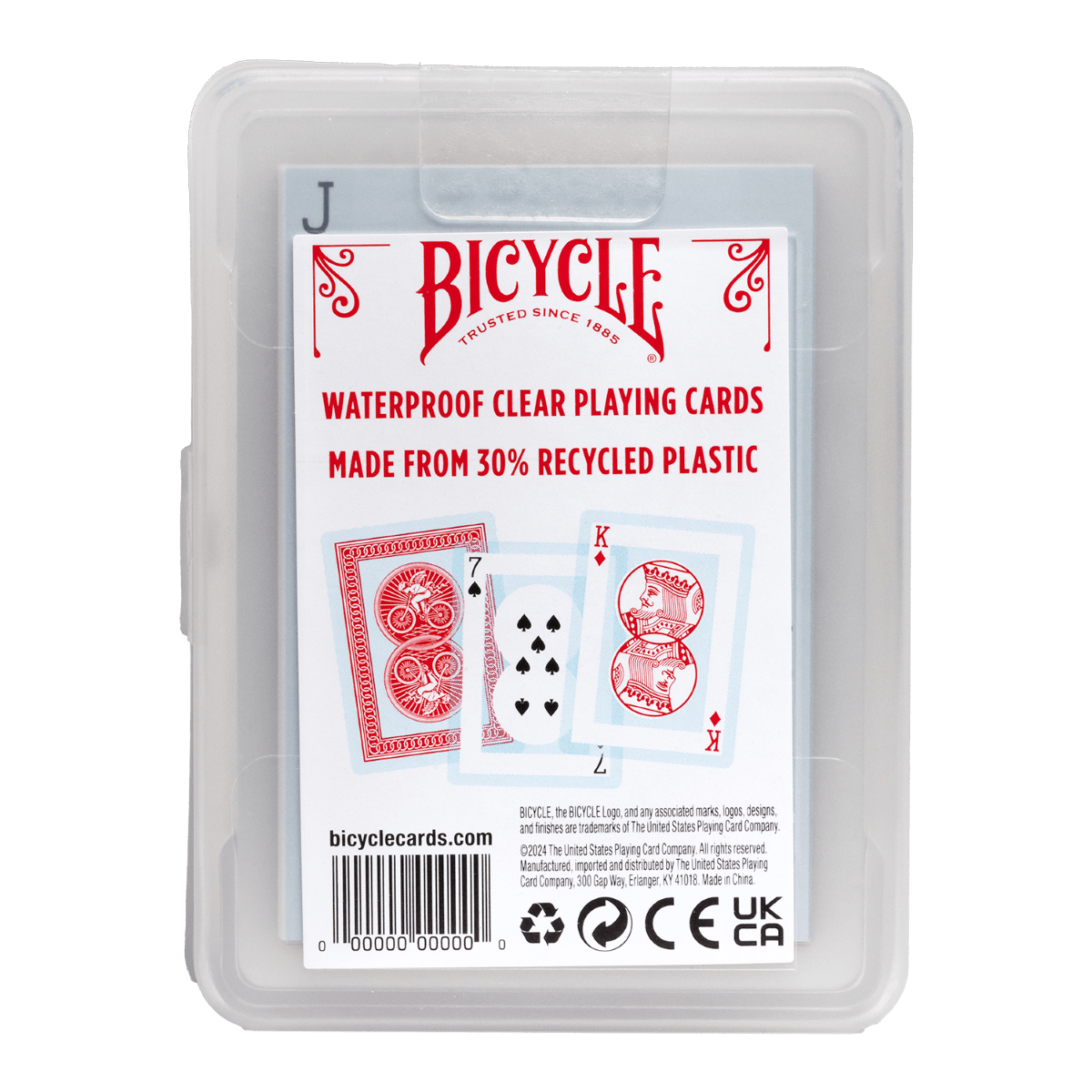 Bicycle Playing Cards: Plastic Waterproof w/Clam-shell Case Board Games Bicycle