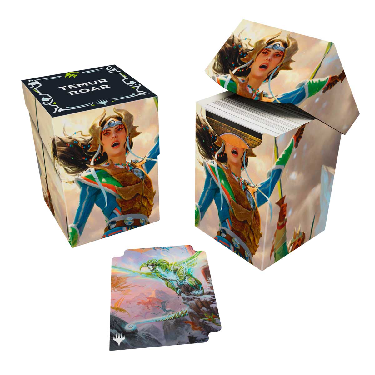 Ultra Pro: Deck Box 100+ - "Eshki, Temur's Roar" MTG Tarkir Dragonstorm Deck Boxes & Storage Ultra Pro
