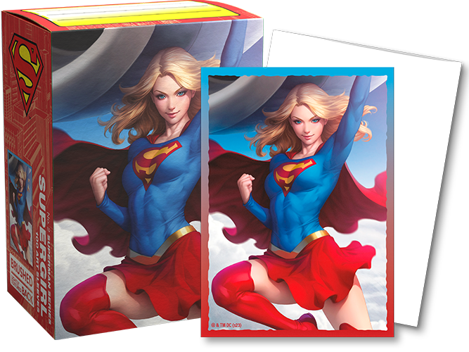 Dragon Shield: Brushed Art Sleeves - "Supergirl (Legendary)" DC Comics 100ct Card Sleeves Dragon Shield