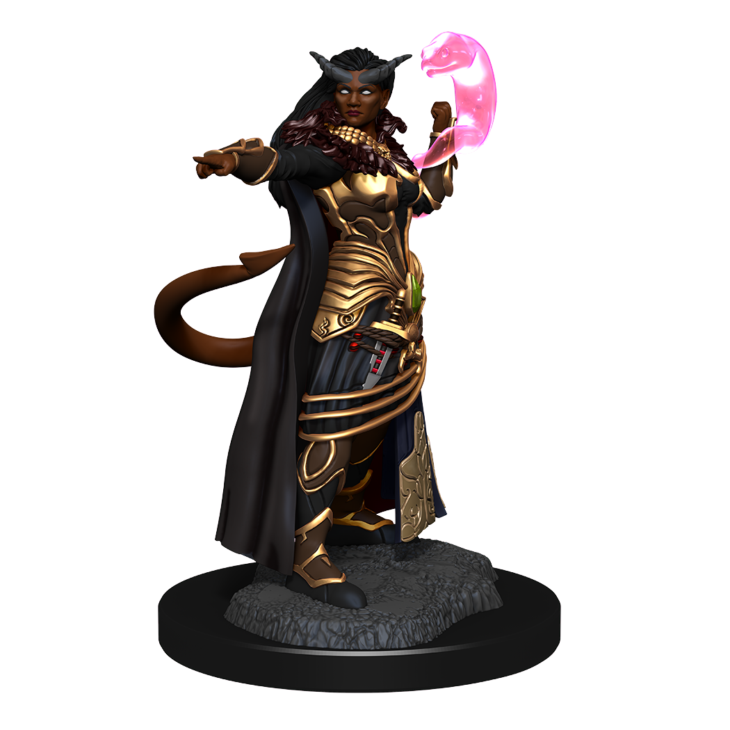 D&D Nolzur’s Marvelous Miniatures: W15 Tiefling Sorcerer Female RPG Miniatures WizKids