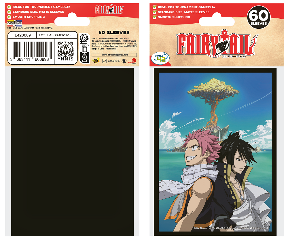 Fairy Tail: Art Sleeves - "Brotherhood" 60Ct Card Sleeves Japanime Games
