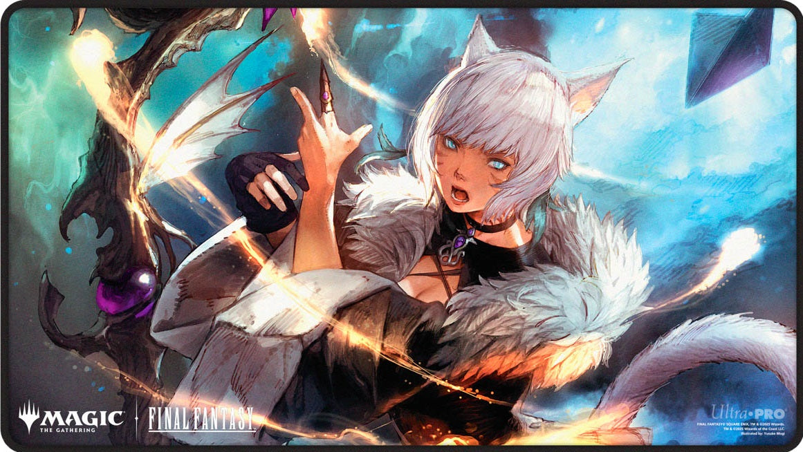 Ultra Pro: Black Stitched Playmat - "Y'shtola Rhul" MTG Final Fantasy Universes Beyond Playmats Ultra Pro