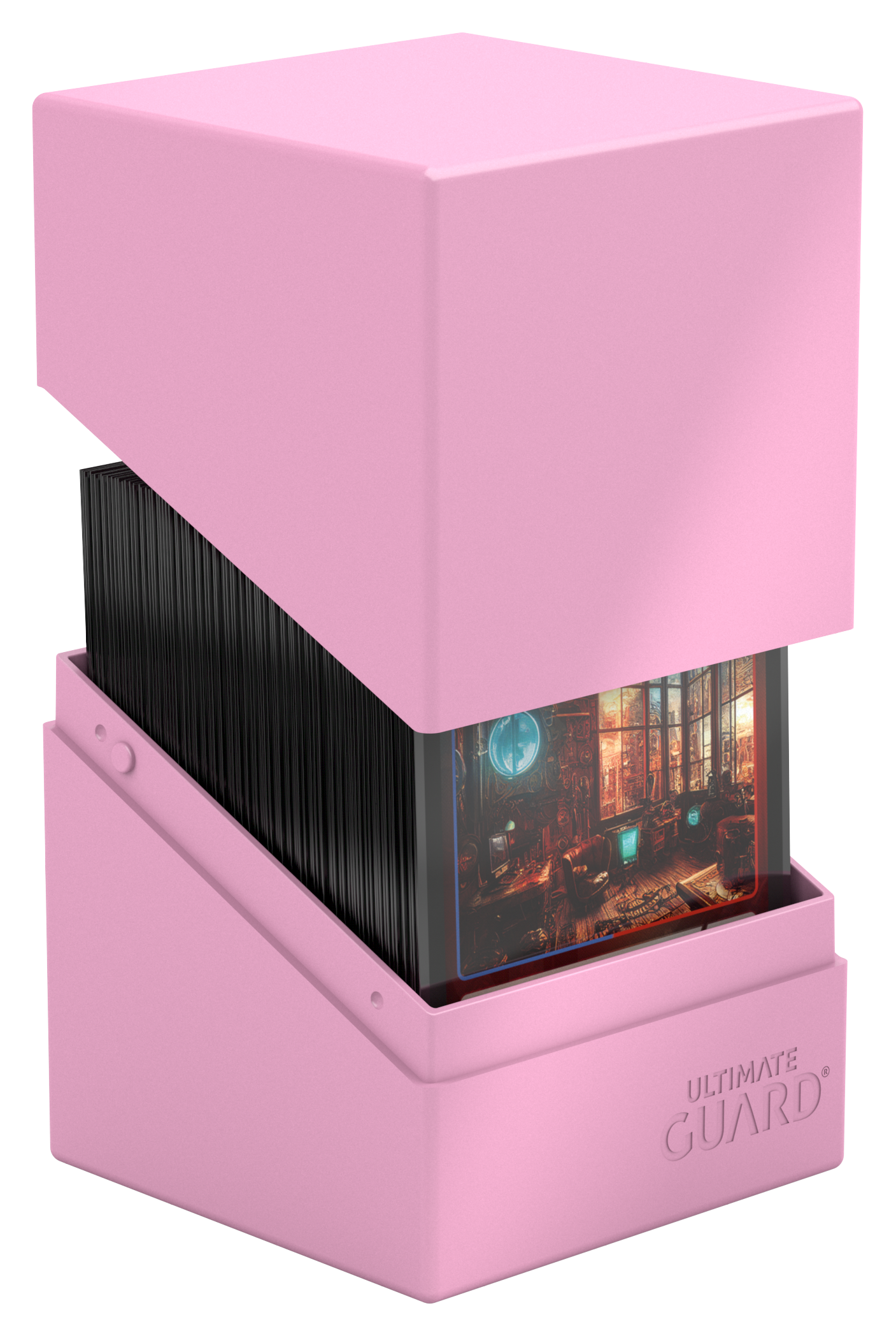 Ultimate Guard: Boulder 100+ - Pastel Solid Candy Pink Deck Boxes & Storage Ultimate Guard