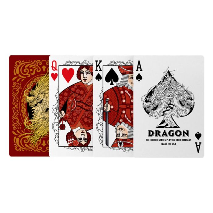 Bicycle Playing Cards: Red Dragon Board Games Bicycle
