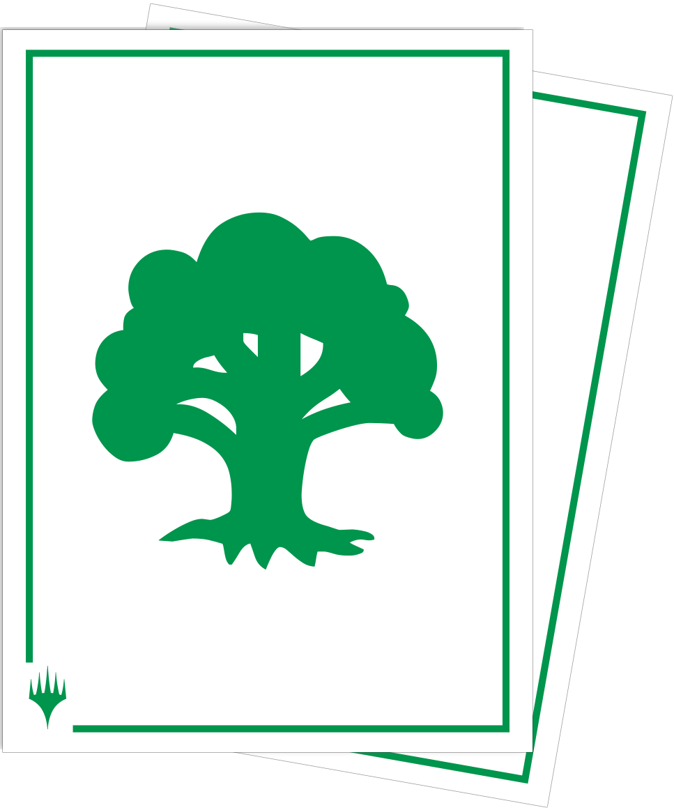 Ultra Pro: Apex Sleeves - "Forest" MTG Mana 8 105ct Card Sleeves Ultra Pro