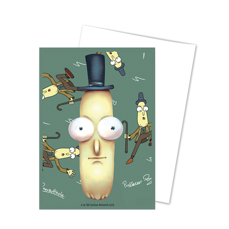 Dragon Shield: Brushed Art Sleeves - "Mr. Poopy Butthole" Rick and Morty 100ct Card Sleeves Dragon Shield
