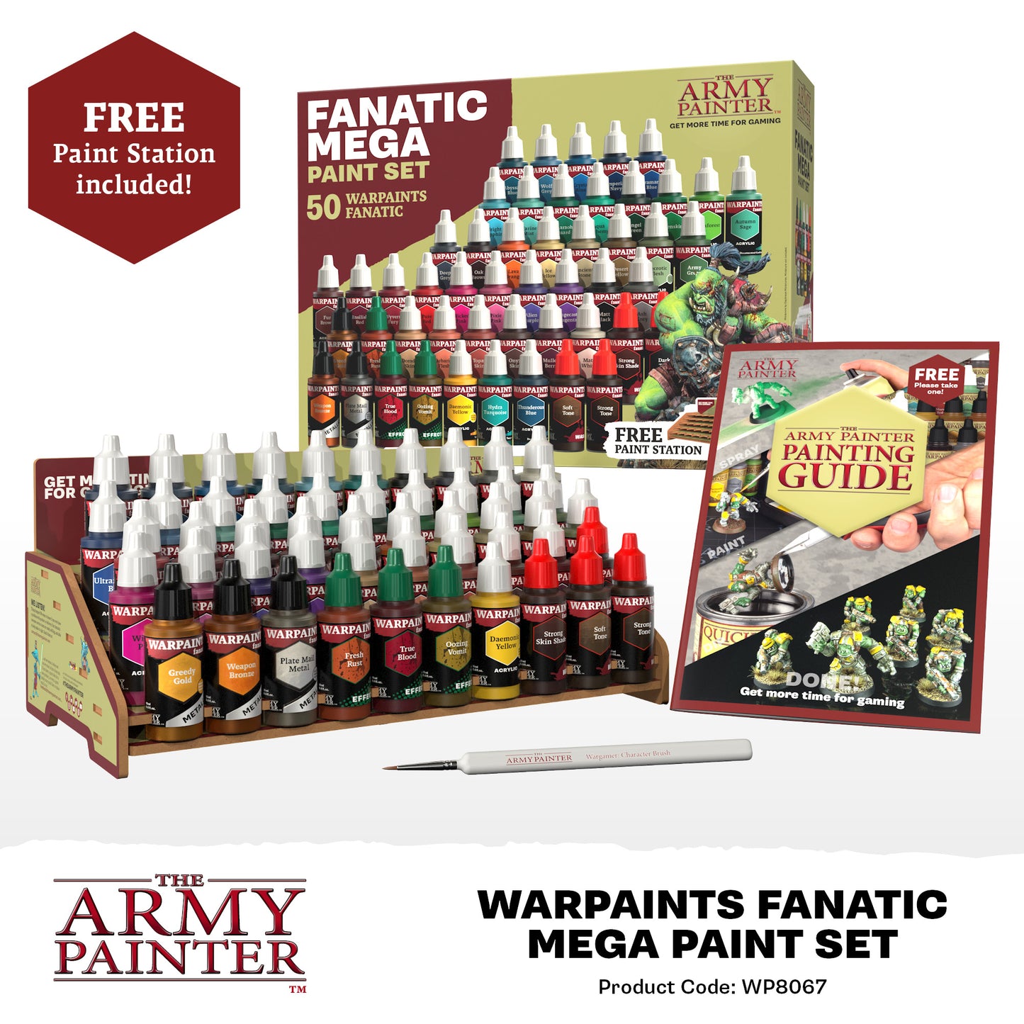 The Army Painter: Warpaints Fanatic Mega Paint Set (50) Model Paints Army Painter