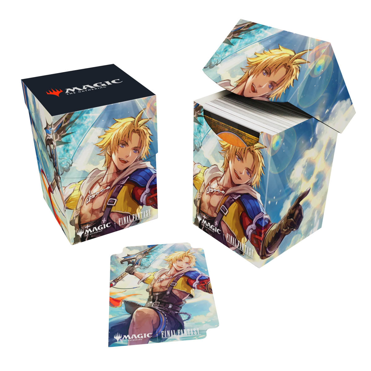 Ultra Pro: Deck Box 100+ - "Tidus, Yuna's Guardian" MTG Final Fantasy Universes Beyond Deck Boxes & Storage Ultra Pro