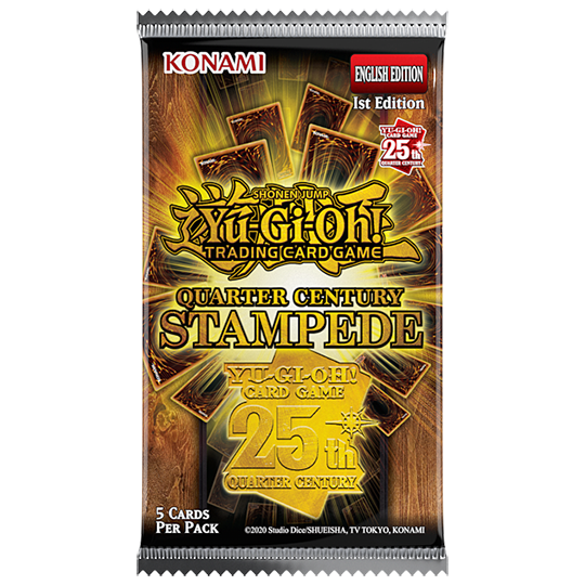 Yu-Gi-Oh! Quarter Century Stampede Booster Pack Yugioh Sealed Konami