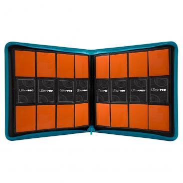 Vivid 12-Pocket Zippered PRO-Binder: Teal Binders & Pages Ultra Pro