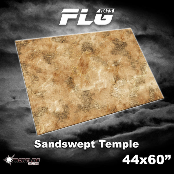 Frontline Gaming: Mats - Sandswept Temple 44"x60" Gaming Mat FLG