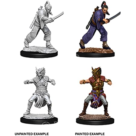 D&D Nolzur's Marvelous Miniatures: W8 Human Monk Unpainted Miniatures WizKids