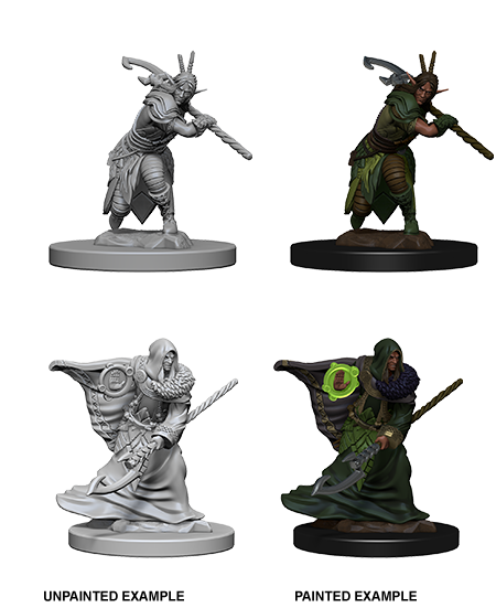 D&D Nolzur's Marvelous Miniatures: W4 Elf Druid Unpainted Miniatures WizKids