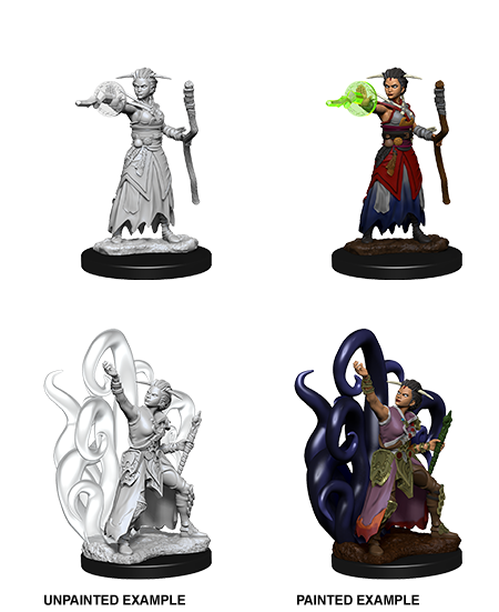 D&D Nolzur's Marvelous Miniatures: W10 Female Human Warlock Unpainted Miniatures WizKids