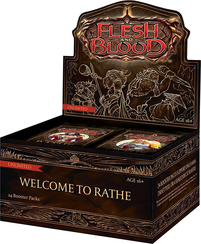Welcome To Rathe Unlimited Edition Booster Box  Legendary Story Studios Flesh and Blood Taps Games Edmonton Alberta