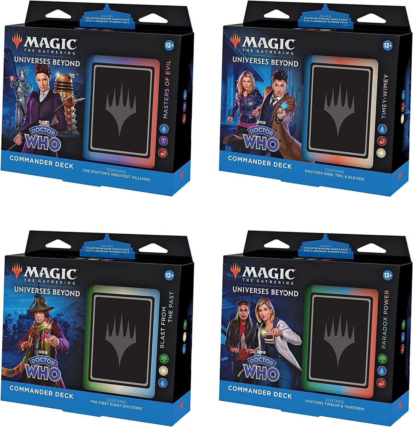 MTG Doctor Who Commander Decks: Set of 4 MTG Sealed Magic: The Gathering