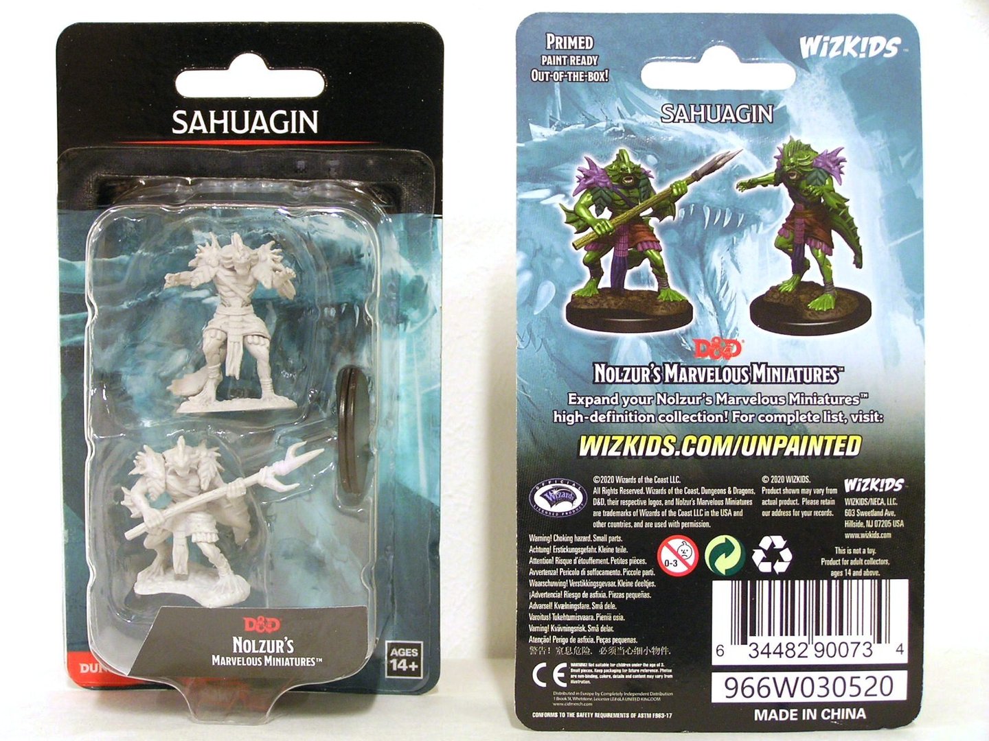 D&D Nolzur's Marvelous Miniatures: W12 Sahuagin Unpainted Miniatures WizKids